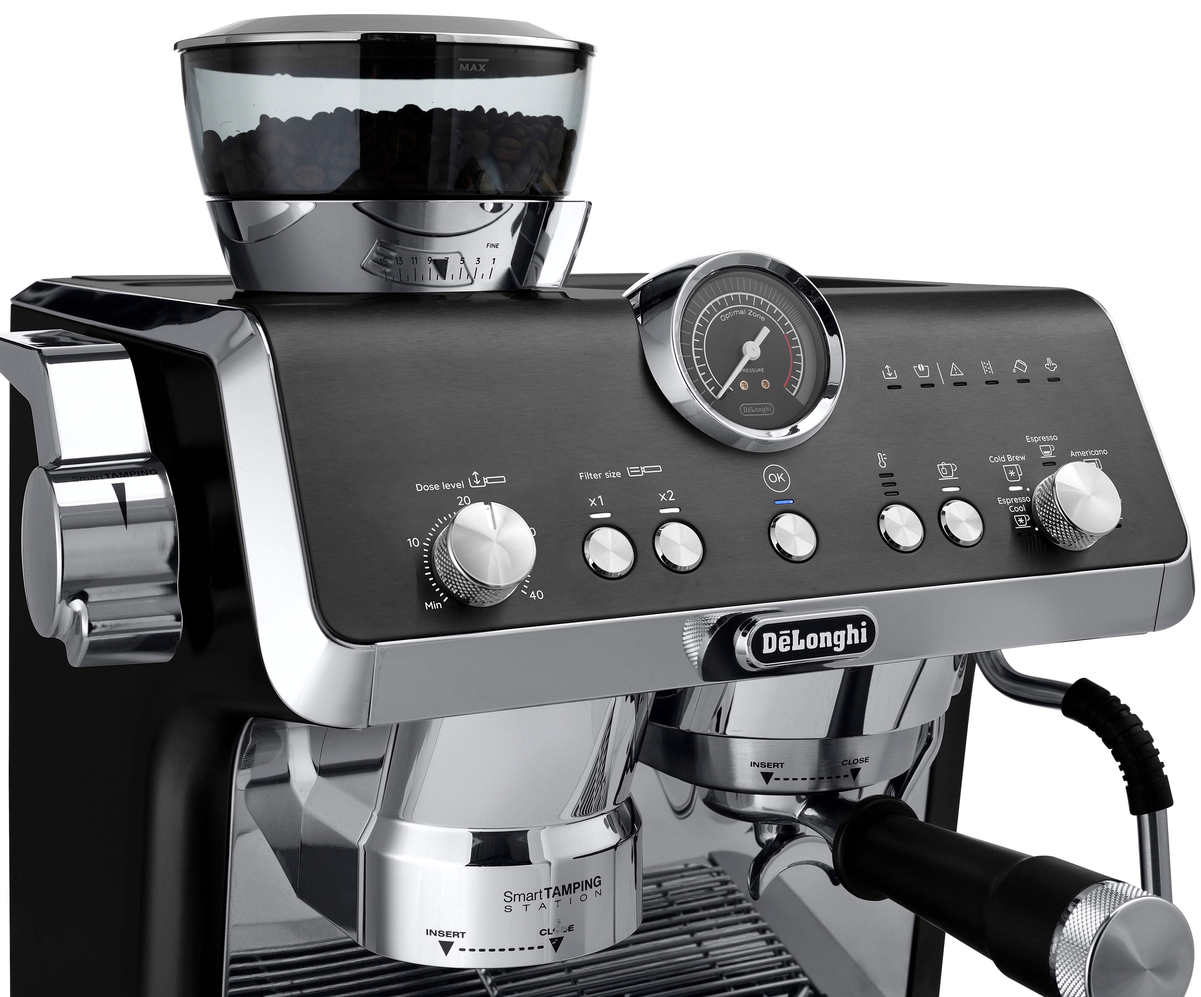 De'Longhi Espressomaschine La Specialista Opera EC9555.BK - 5 Rezepte, 19 Bar & Smart Tamping