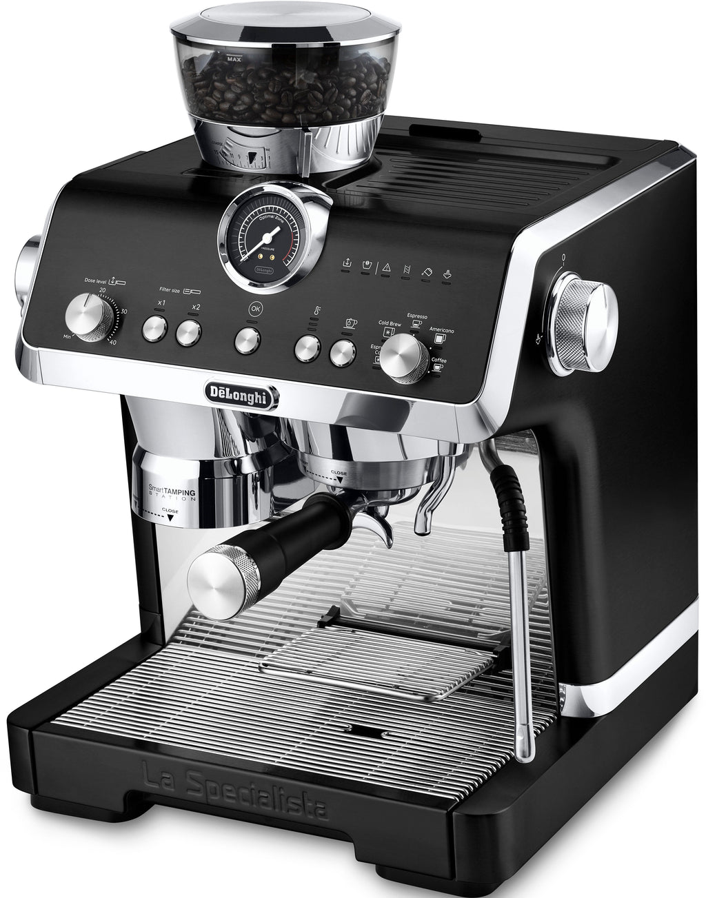 De'Longhi Espressomaschine La Specialista Opera EC9555.BK - 5 Rezepte, 19 Bar & Smart Tamping