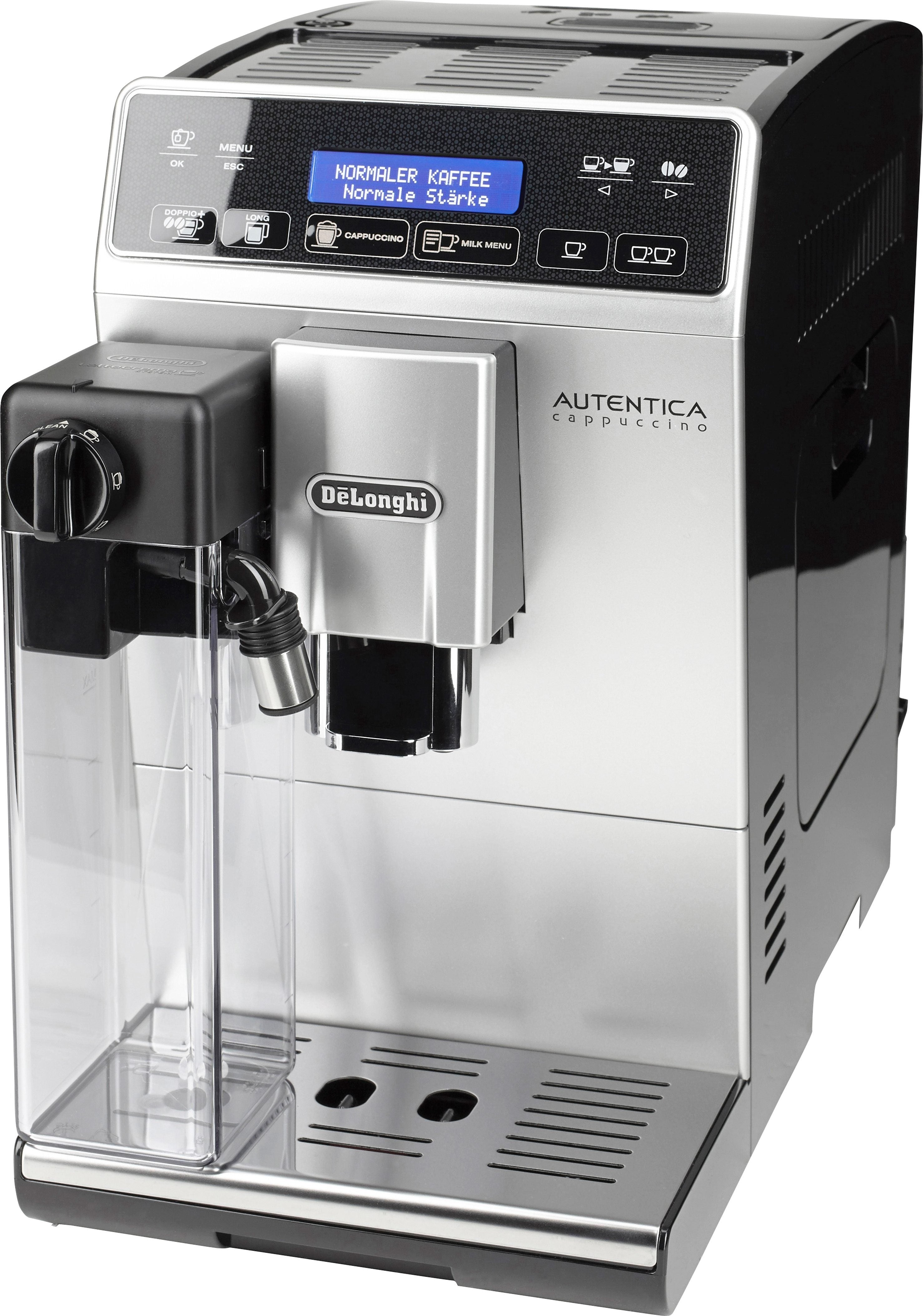 De'Longhi Kaffeevollautomat Autentica Cappuccino ETAM29.660.SB - Superkompakt - nur 19,5 cm breit