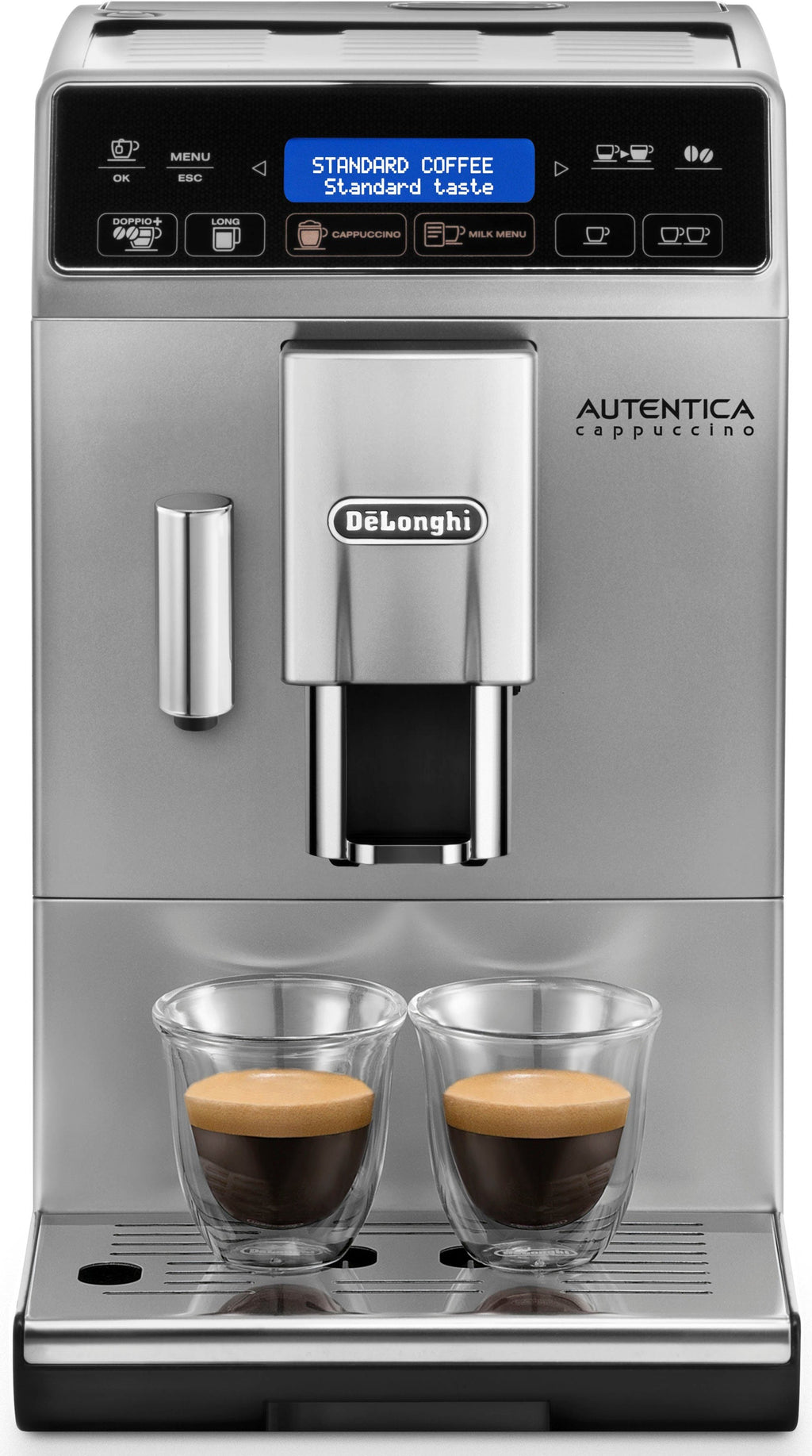De'Longhi Kaffeevollautomat Autentica Cappuccino ETAM29.660.SB - Superkompakt - nur 19,5 cm breit