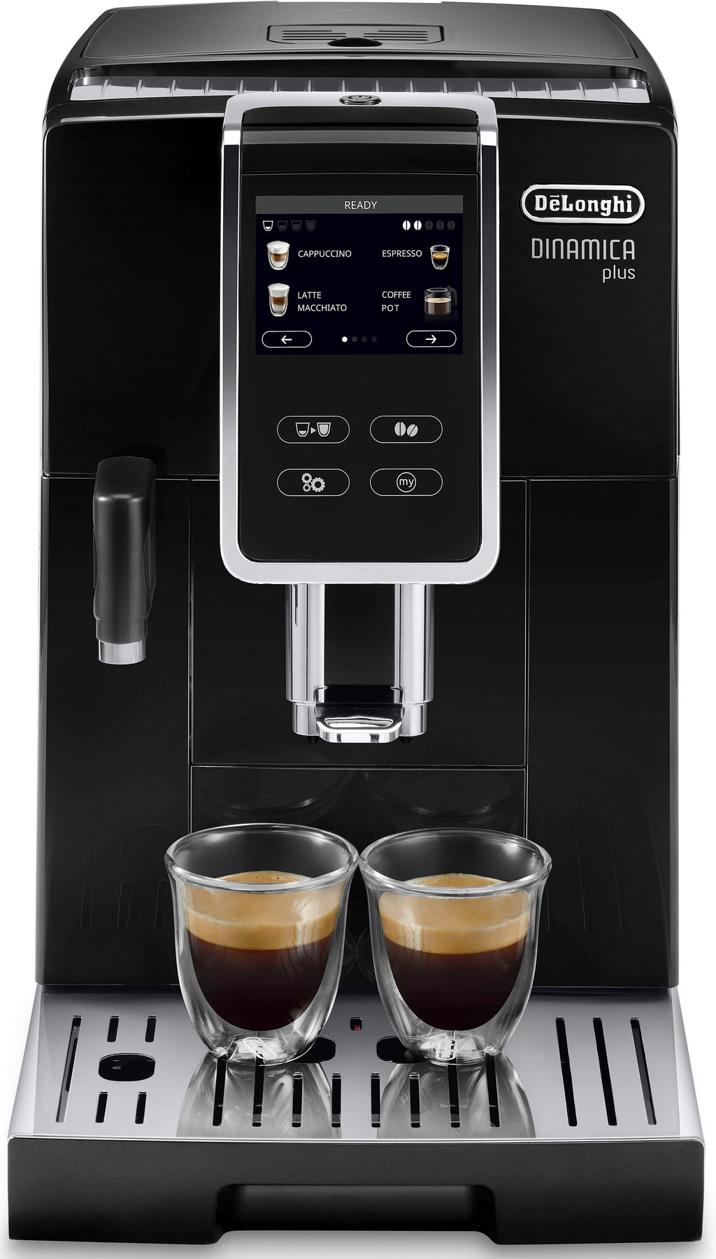 De'Longhi Kaffeevollautomat Dinamica Plus ECAM370.70.B - 14 Rezepte, perfekter Milchschaum, schwarz