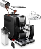 De'Longhi Kaffeevollautomat Dinamica Plus ECAM370.70.B - 14 Rezepte, perfekter Milchschaum, schwarz