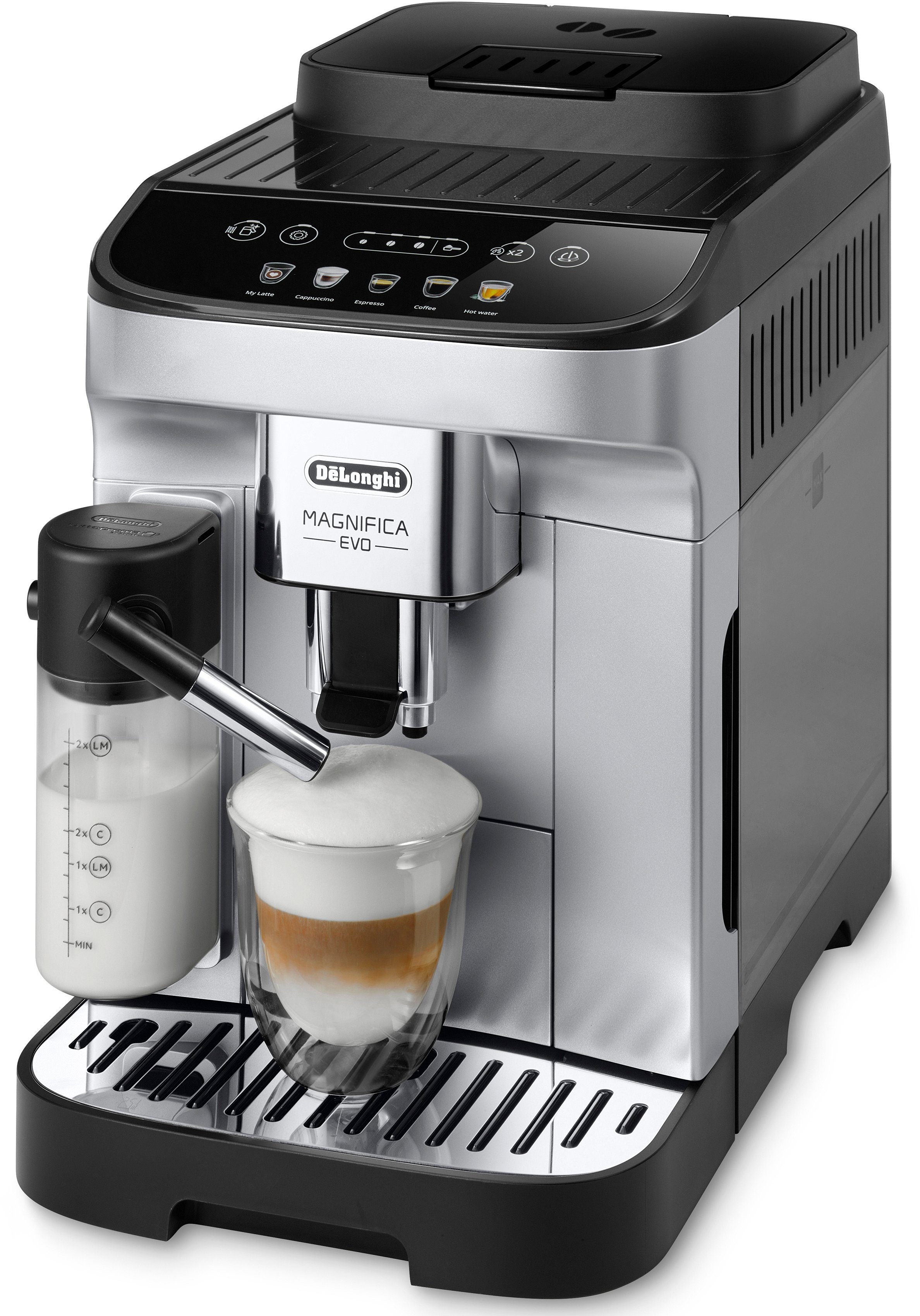 De'Longhi Kaffeevollautomat Magnifica Evo ECAM290.61.SB- 5 Rezepte, perfekter Milchschaum