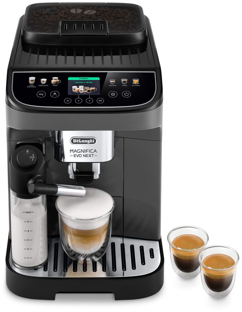 De'Longhi Kaffeevollautomat Magnifica Evo Next ECAM310.60.GB, Barista-Genuss per Touch, grau