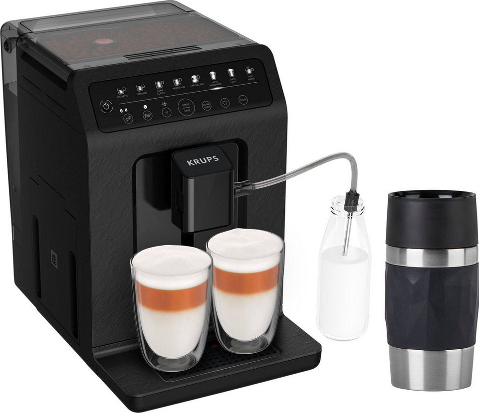 Krups Kaffeevollautomat EA897B Evidence ECOdesign, aus 62%* recyceltem Kunststoff