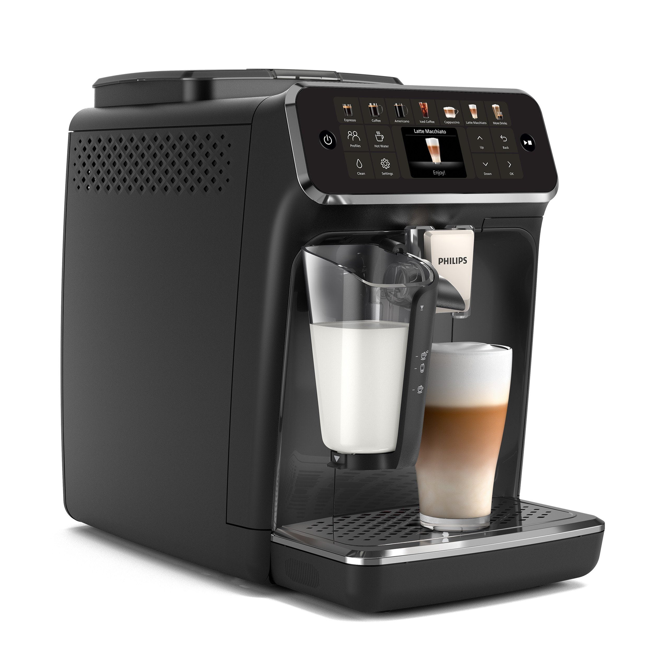 PHILIPS Kaffeevollautomat EP4441/50 4400 Series, 12 Kaffeespezialitäten (heiß oder eisgekühlt)