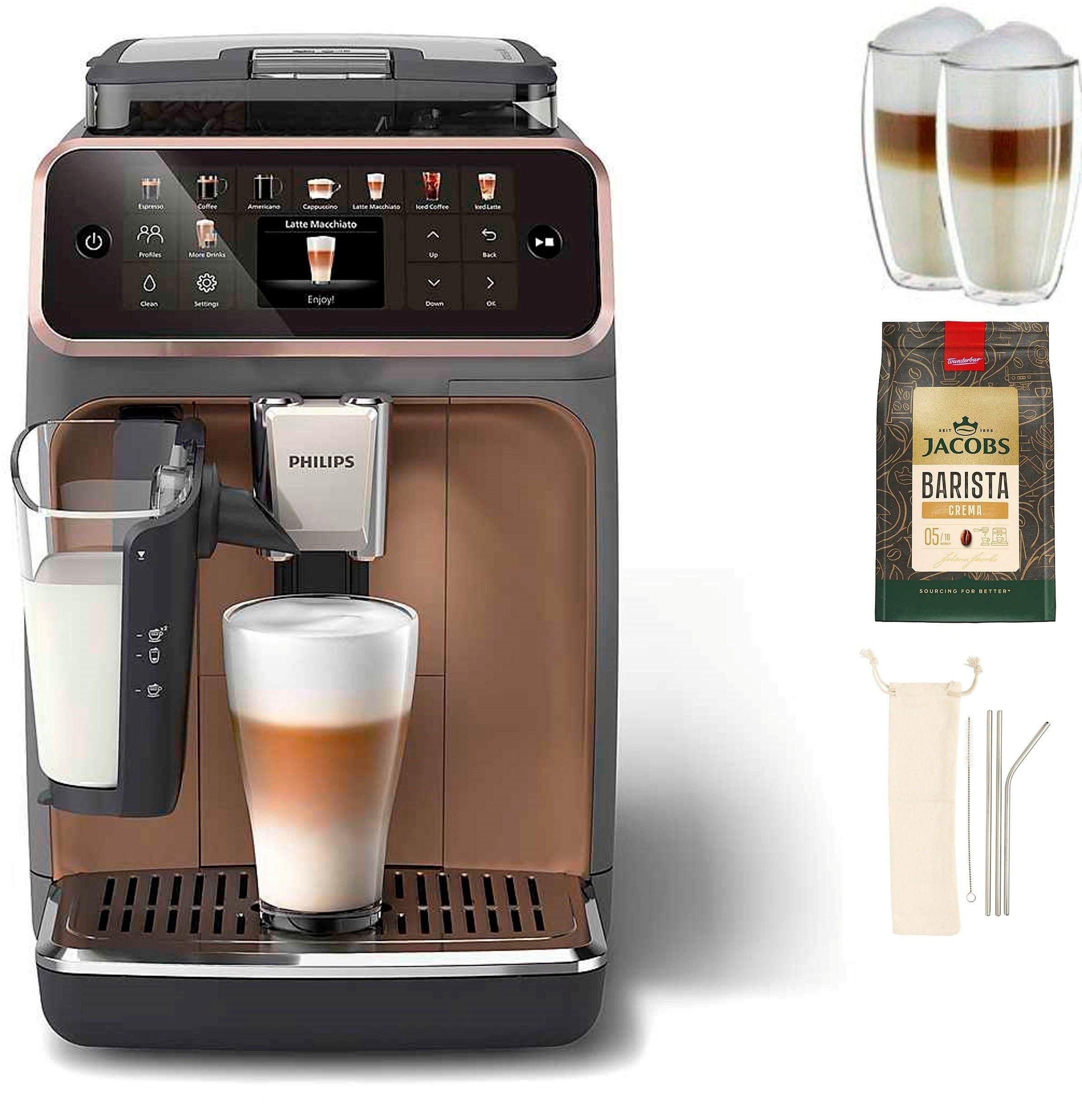 Philips Kaffeevollautomat EP5544/80 5500 Series, 20 Kaffeespezialitäten (heiß oder eisgekühlt)