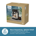 PHILIPS Kaffeevollautomat EP5547/90 5500 Series, 20 Kaffeespezialitäten (heiß oder eisgekühlt), Schwarz verchromt